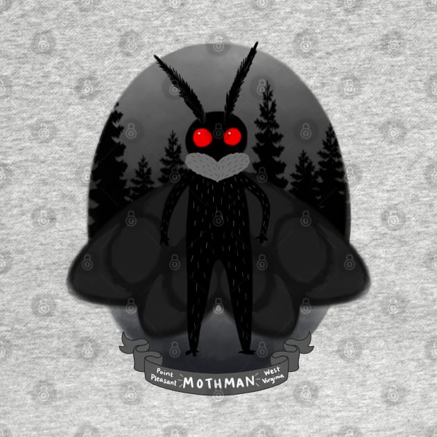 Mothman! Travel Plaque by Meowlentine